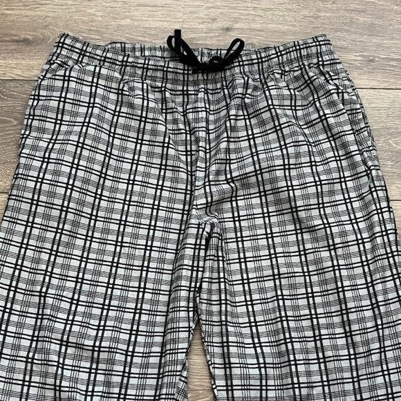 NAUTICA Gray Black Fleece Drawstring Pajama Pants Size XL - Picture 7 of 12
